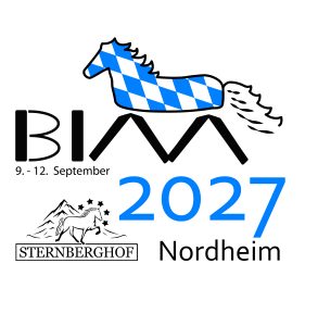 Logo der Bayerischen Islandpferde Meisterschaften 2027 in Nordheim auf dem Sternberghof